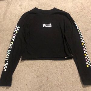 VANS cropped long sleeved shirt
